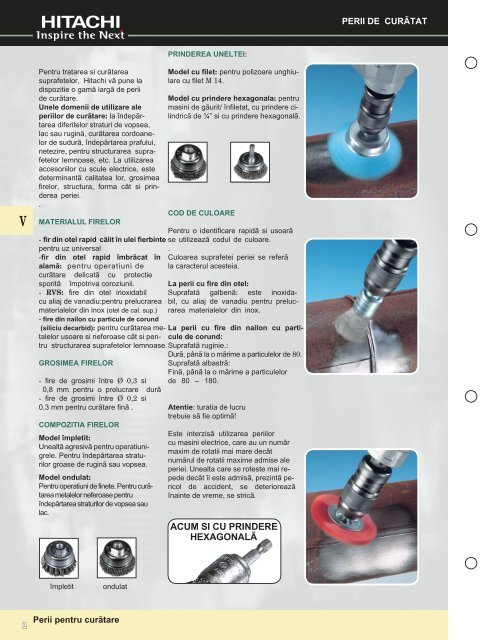 Catalog HITACHI accesorii - SC Pentagon SRL