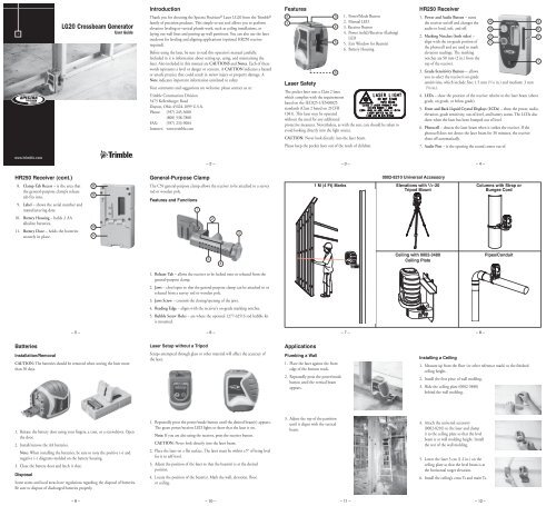 LG20 User Guide - GeoSystems