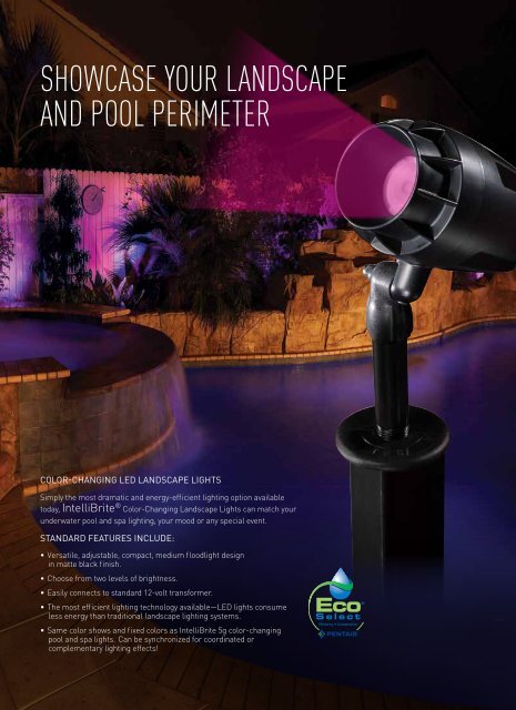 INNOVATIONS IN POOL ANd SPA LIGHTING - Pentair