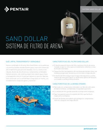 SAND DOLLAR SISTEMA DE FILTRO DE ARENA - Pentair