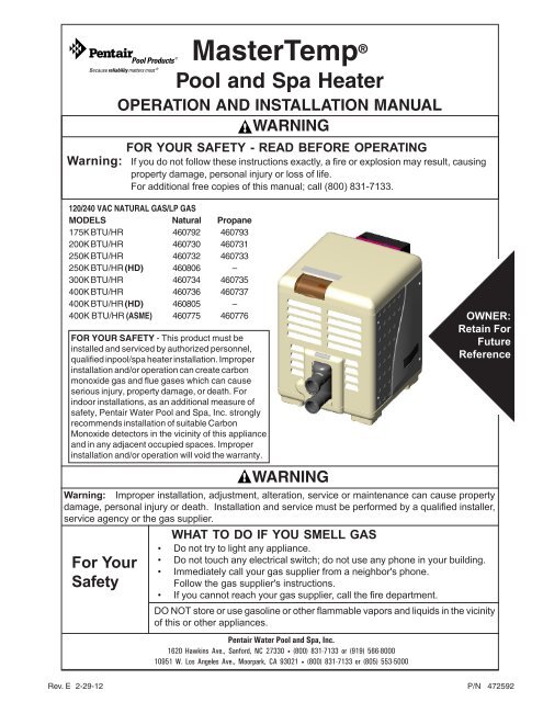 pentair-460743-air-blower-replacement-kit-mastertemp-250-pool-and-spa