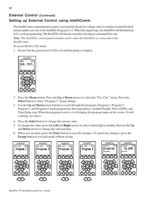 Intelliflo VF Installation / Owners Manual - Pool Center