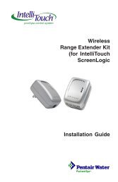 IntelliTouch Wireless Range Extender Kit Installation Guide - Pentair