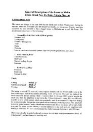 General Description of the house in Malta Cross Street No.: 26 ...