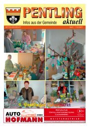 Mitteilungsblatt - Pentling aktuell