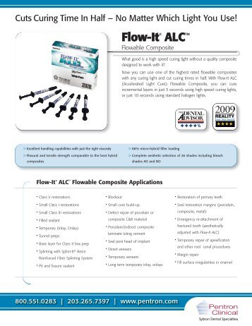 Flow-ItÂ® ALCâ¢ Flowable Composite - Pentron Clinical