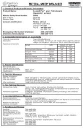 MATERIAL SAFETY DATA SHEET - Pentron Clinical