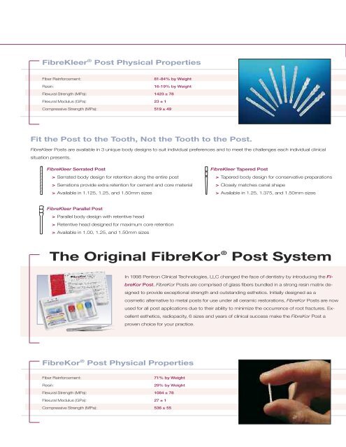 FibreKor Posts - Pentron Clinical