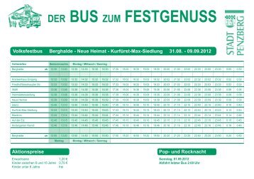 DER BUS ZUM FESTGENUSS - Penzberg