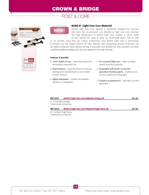 PRODUCT CATALOG - Pentron Clinical