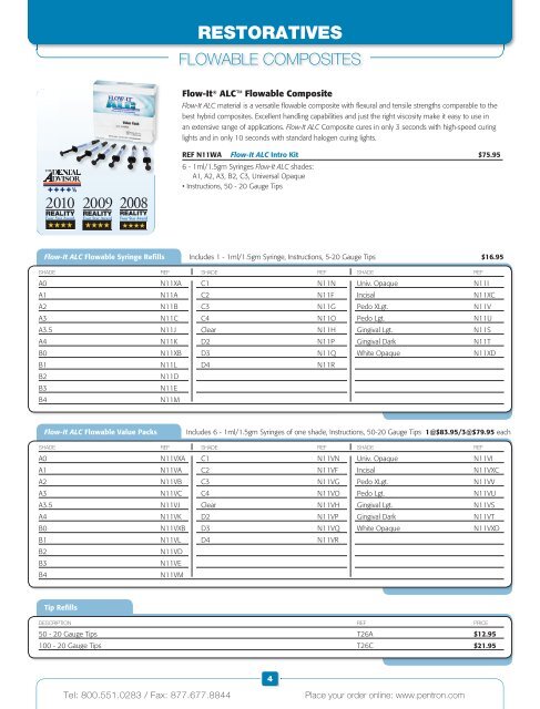 PRODUCT CATALOG - Pentron Clinical