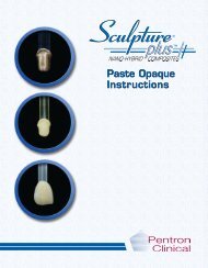 SculptureÂ® Plusâ¢ Opaques - Pentron Clinical