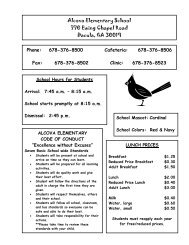 Student / Parent Handbook - Gwinnett County Public Schools