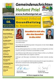 Gesundheitstag (784 KB) - Gemeinde Hofamt Priel