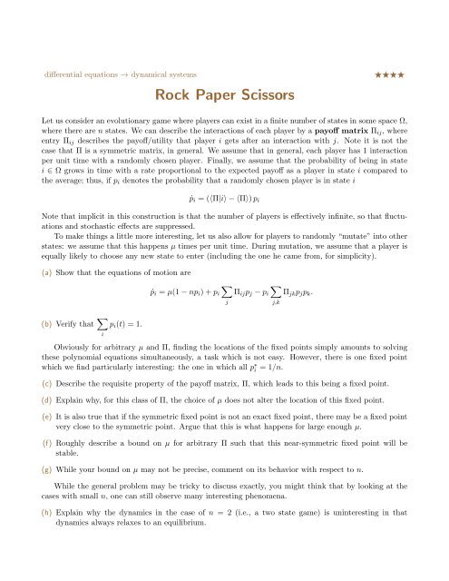 Rock Paper Scissors - People.fas.harvard.edu