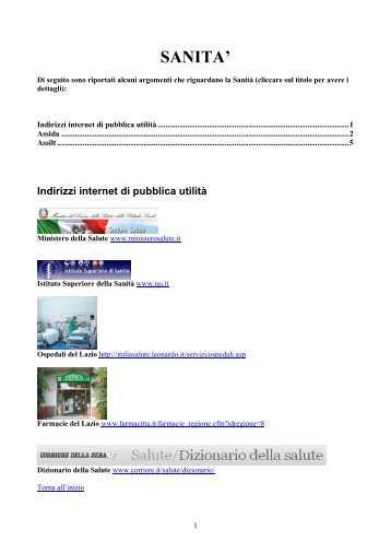 sanita - Peoplecaring.telecomitalia.it - Telecom Italia