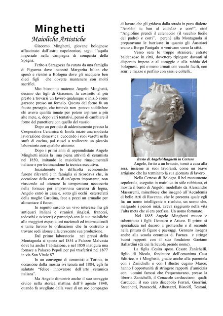 Le maioliche di Minghetti - Peoplecaring.telecomitalia.it