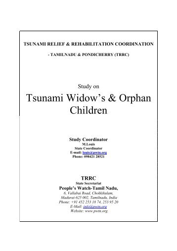 Widows and Orphans Report.pdf - People's watch