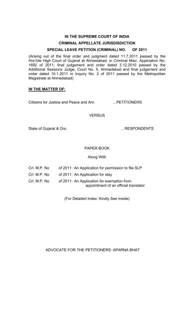 Criminal Slp Petition Time Limit Fantastic For Filing Purchases