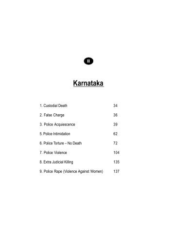 Karnataka - People's watch