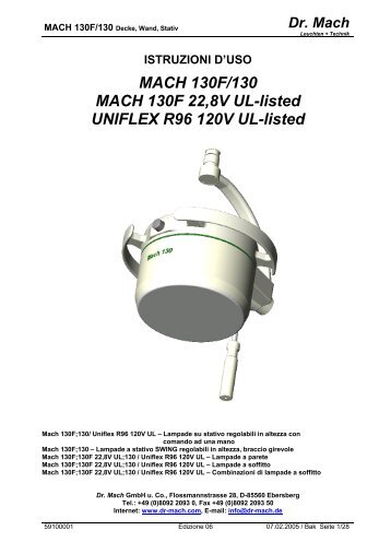 Mach 130/130 F - Dr. Mach