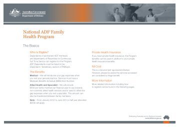 National ADFFH Fact Sheets