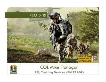 TSIS Update PM TRADE (COL Flanagan) - PEO STRI - U.S. Army