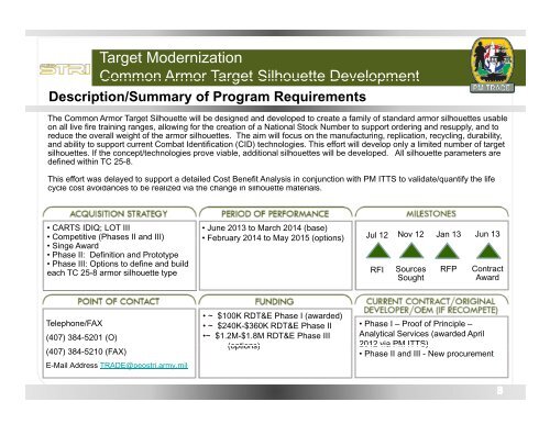 TSIS Update PM TRADE (COL Flanagan) - PEO STRI - U.S. Army