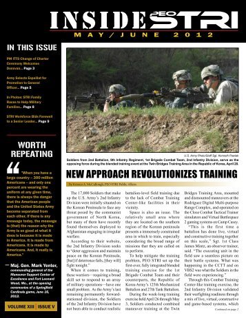 InsideSTRI May/June 2012 - PEO STRI - U.S. Army