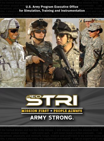 U.S. Army Program Executive Office for Simulation, Training and ...