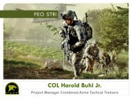 COL Harry Buhl, USA - PEO STRI - U.S. Army