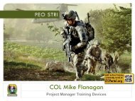 COL Michael Flanagan, USA - PEO STRI