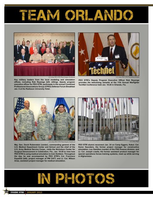 InsideSTRI January 2012 (PDF) - PEO STRI - U.S. Army