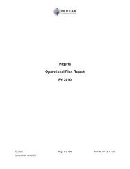 Nigeria 2010 Country Operational Plan - Pepfar