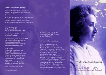 100 Jahre Internationaler Frauentag - Die Linke NRW