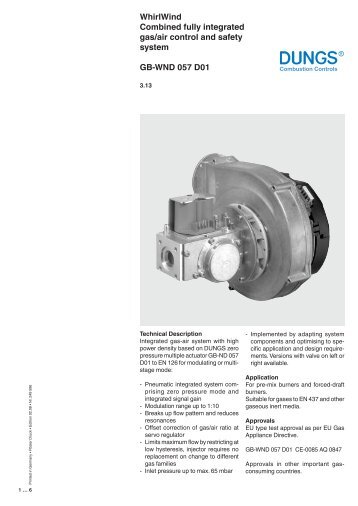 WhirlWind Combined fully integrated gas/air control and safety ...