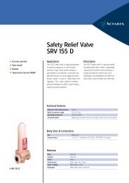 Safety Relief Valve SRV 155 D