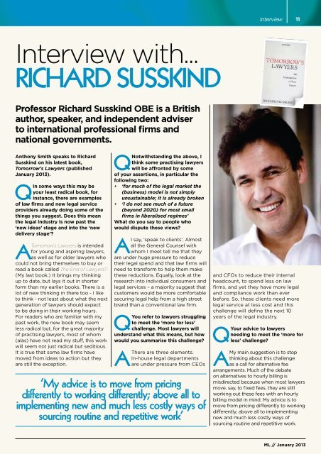 Interview with... RICHARD SUSSKIND - Peppermint Technology