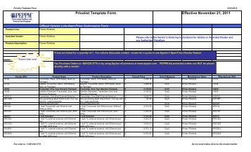 Current Price List (PDF) - Peppm