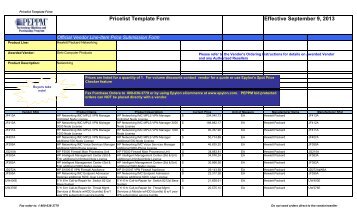 Current Price List (PDF) - Peppm