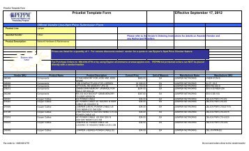 Current Price List (PDF) - Peppm