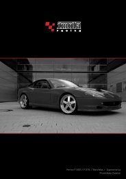 Ferrari F 550 / F 575 / Barchetta / Superamerica ... - Dimex Group