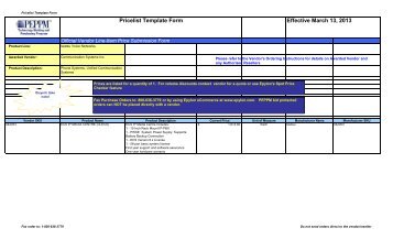 Current Price List (PDF) - Peppm