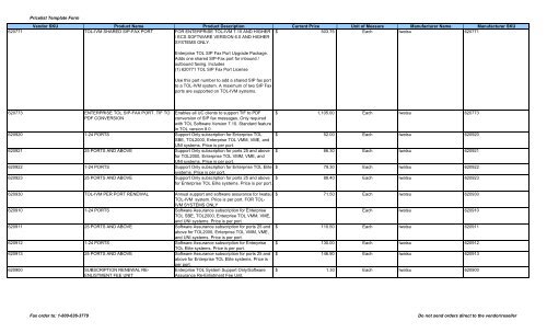 Current Price List (PDF) - Peppm