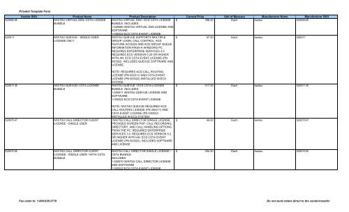 Current Price List (PDF) - Peppm