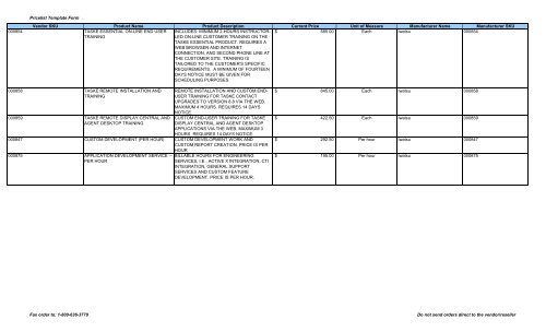 Current Price List (PDF) - Peppm