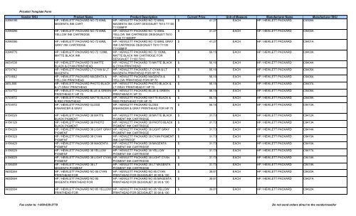 Current Price List (PDF) - Peppm