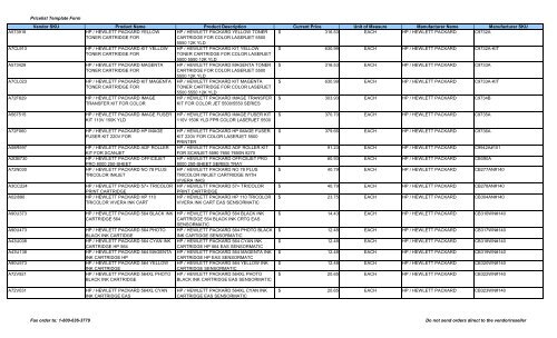 Current Price List (PDF) - Peppm