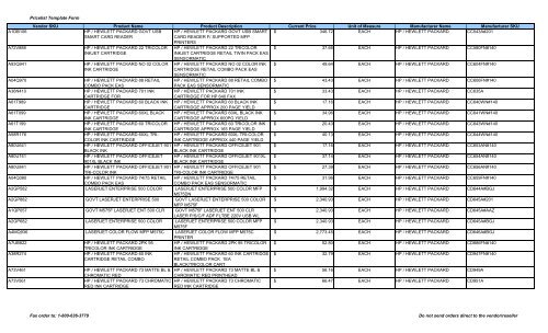 Current Price List (PDF) - Peppm