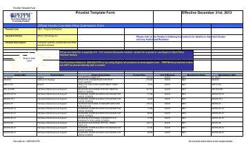 Current Price List (PDF) - Peppm